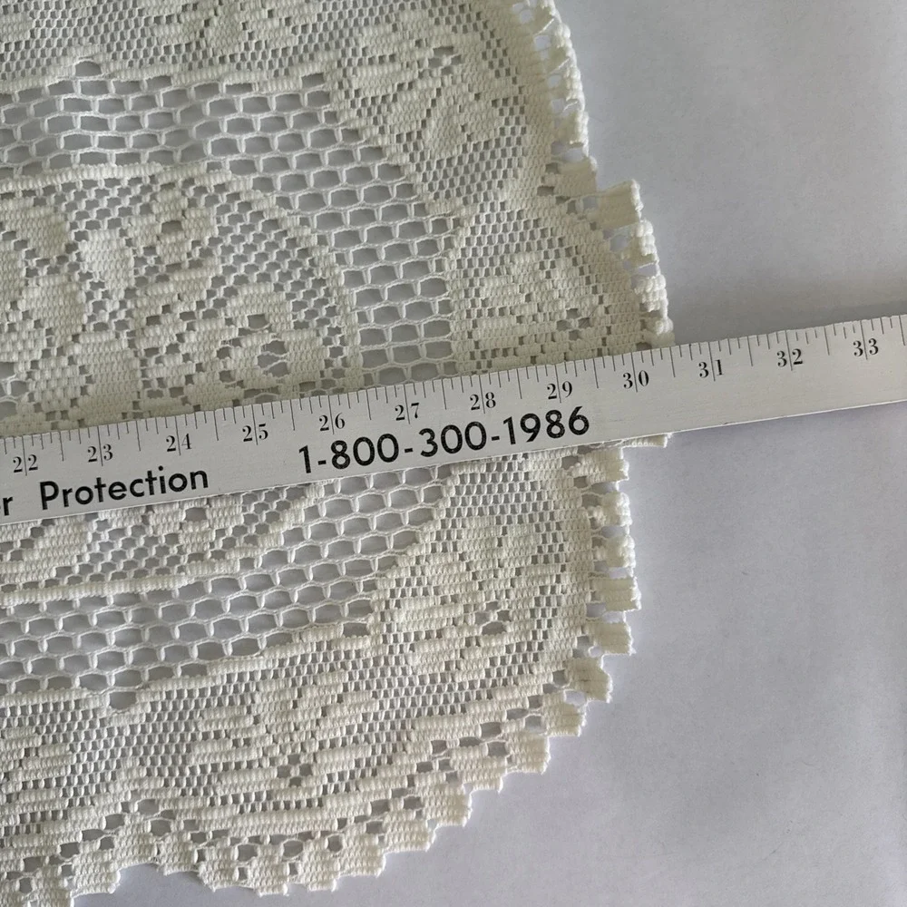 Lot of 8 Vintage Doilies Crochet pieces Various colors, sizes, shapes home